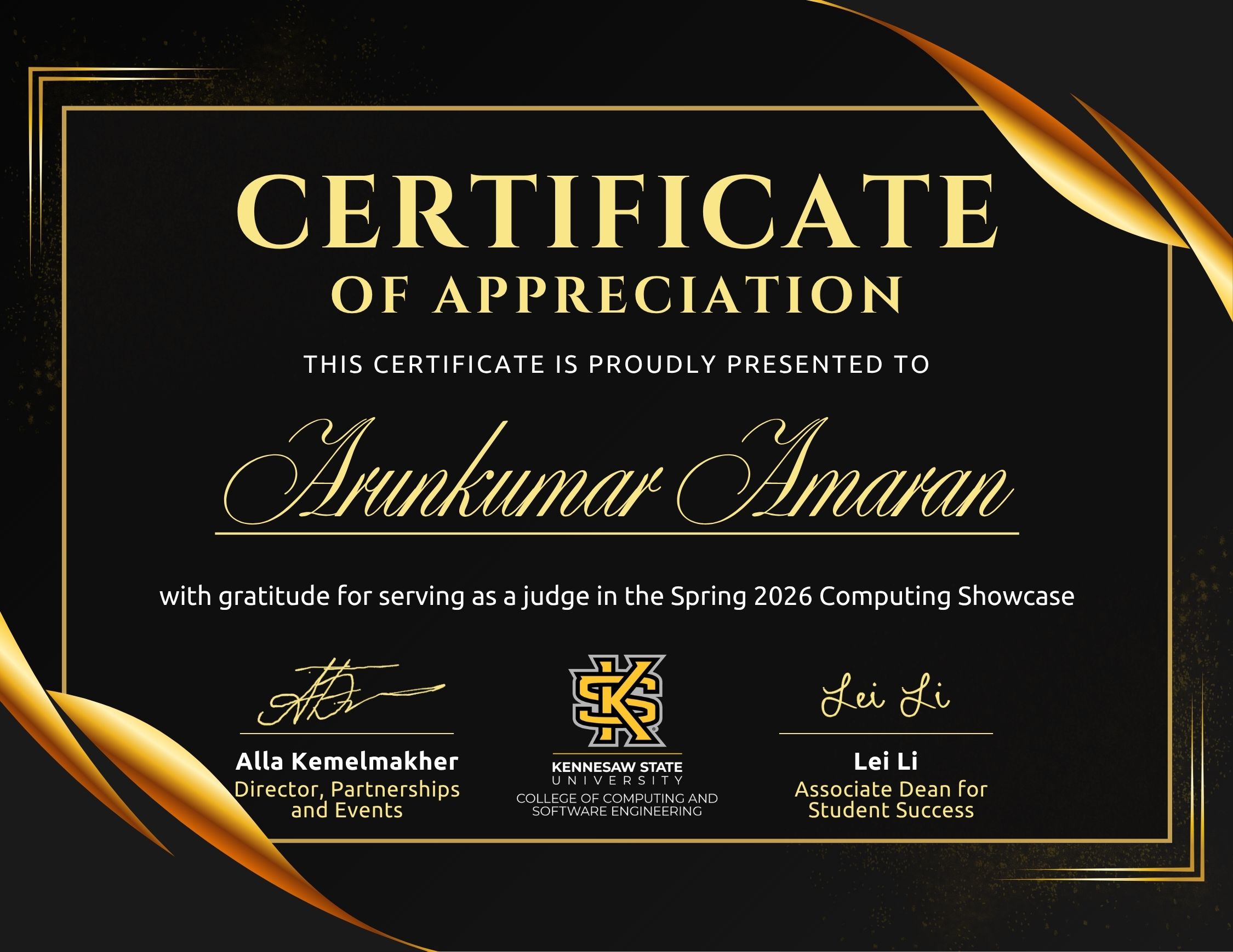 C-Day Judging Certificate